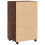 VidaXL (brown oak) vidaXL RollingÂ Cabinet Office Storage Cabinet Engineered Wood 6