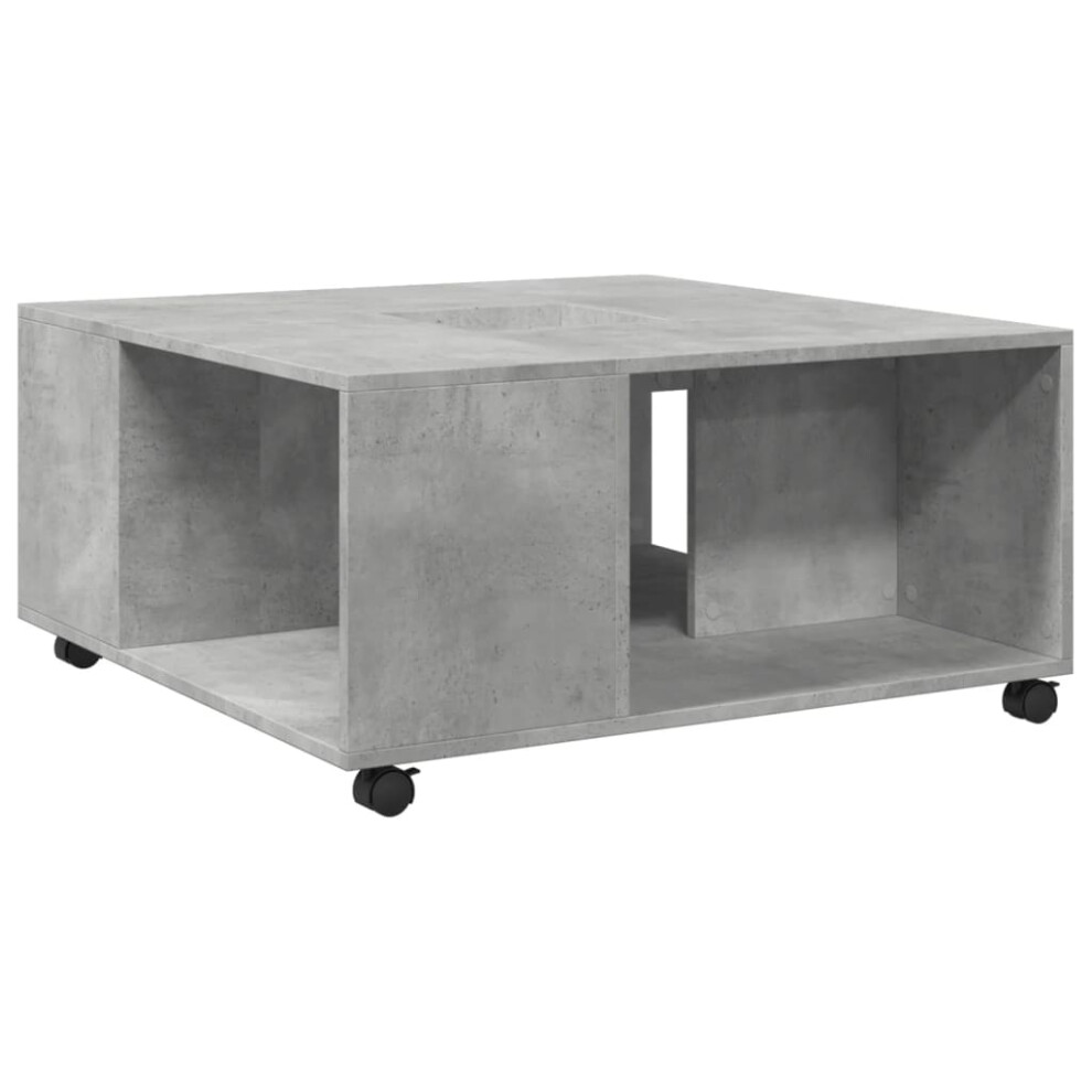 (concrete grey) vidaXL Coffee Table Hallway Tea End Table Side Table Engineered Wood