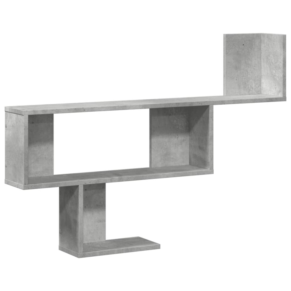 (concrete grey) vidaXL Wall Shelf Floating Shelf Storage Shelf Engineered Wood