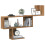 VidaXL (oak) vidaXL Wall Shelf Floating Shelf Storage Shelf Engineered Wood 3