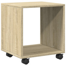 (sonoma oak, 37 x 33 x 42.5 cm) vidaXL Rolling Cabinet Filing Cabinet File Cabinet Engineered Wood