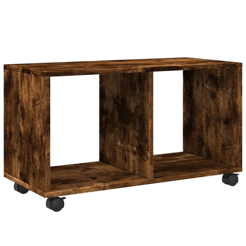 Vidaxl (Smoked Oak, 72 X 33 X 42.5 Cm) Vidaxlâ Rollingâ Cabinet Filing Cabinet File Cabinet Engineered Wood Brown