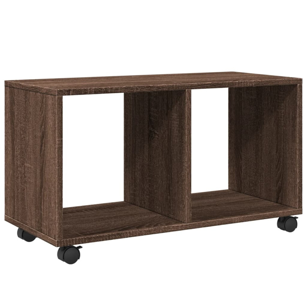 Vidaxl ( Oak, 72 X 33 X 42.5 Cm) Vidaxlâ Rollingâ Cabinet Filing Cabinet File Cabinet Engineered Wood Brown