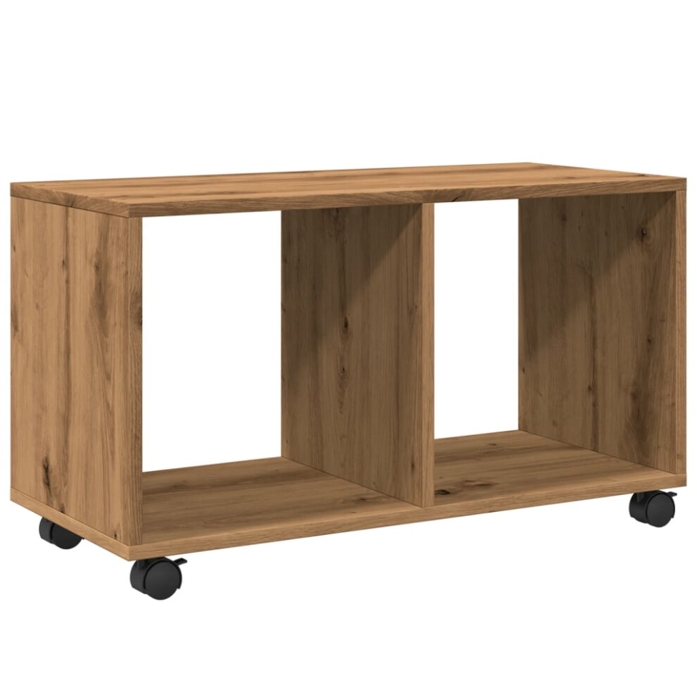 Vidaxl (Oak, 72 X 33 X 42.5 Cm) Vidaxlâ Rollingâ Cabinet Filing Cabinet File Cabinet Engineered Wood Brown
