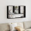 VidaXL (black) vidaXL Wall Shelf Floating Shelf Display Storage Shelf Engineered Wood 3