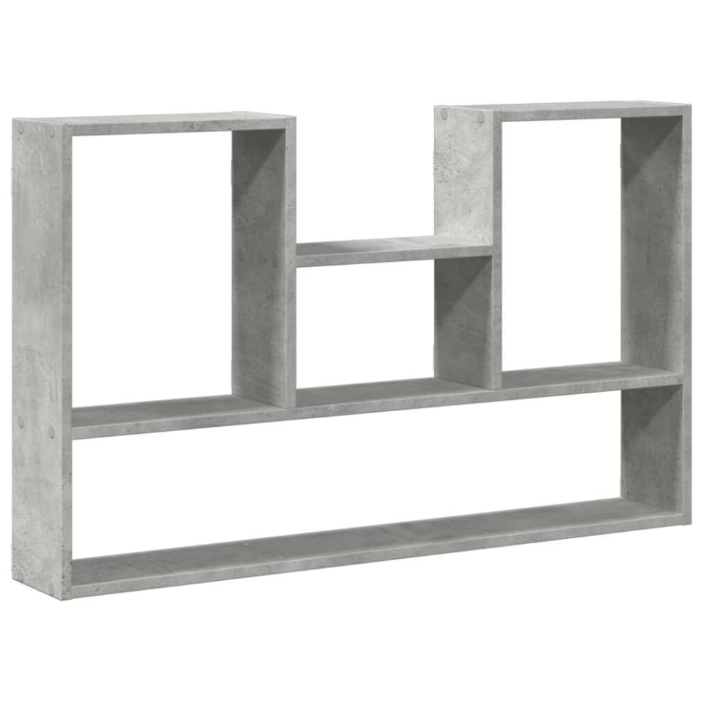 Vidaxl (Concrete Grey) Wall Shelf Floating Shelf Display Storage Shelf Engineered Wood