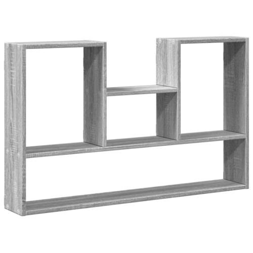 VidaXL (grey sonoma) vidaXL Wall Shelf Floating Shelf Display Storage Shelf Engineered Wood