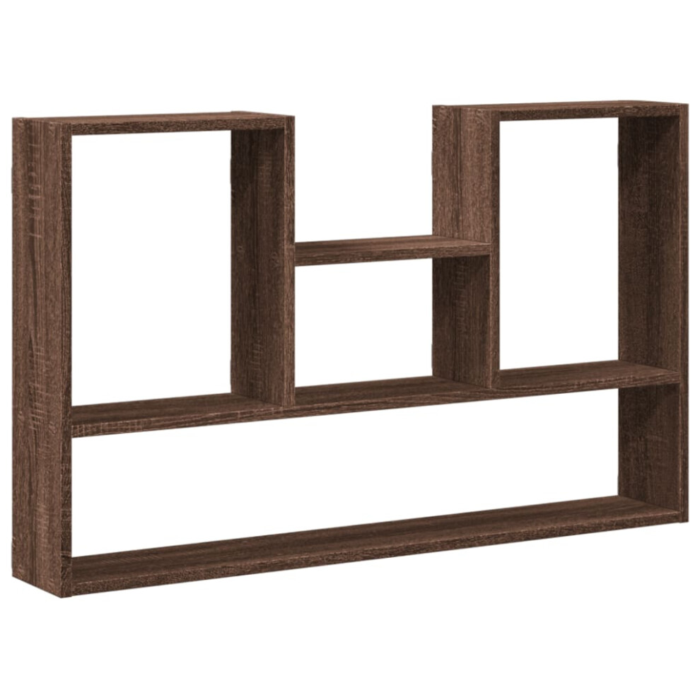 (brown oak) vidaXL Wall Shelf Floating Shelf Display Storage Shelf Engineered Wood