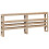 VidaXL (natural, 180 x 200 cm) vidaXL Bed Frame with Headboard Bed Base Wax Solid Wood Pine 7