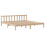 VidaXL (natural, 180 x 200 cm) vidaXL Bed Frame with Headboard Bed Base Wax Solid Wood Pine 8