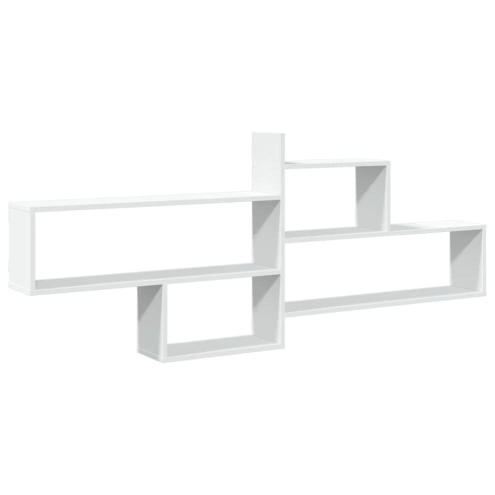 Vidaxl (White) Wall Shelf Floating Shelf Storage Shelf Engineered Wood White