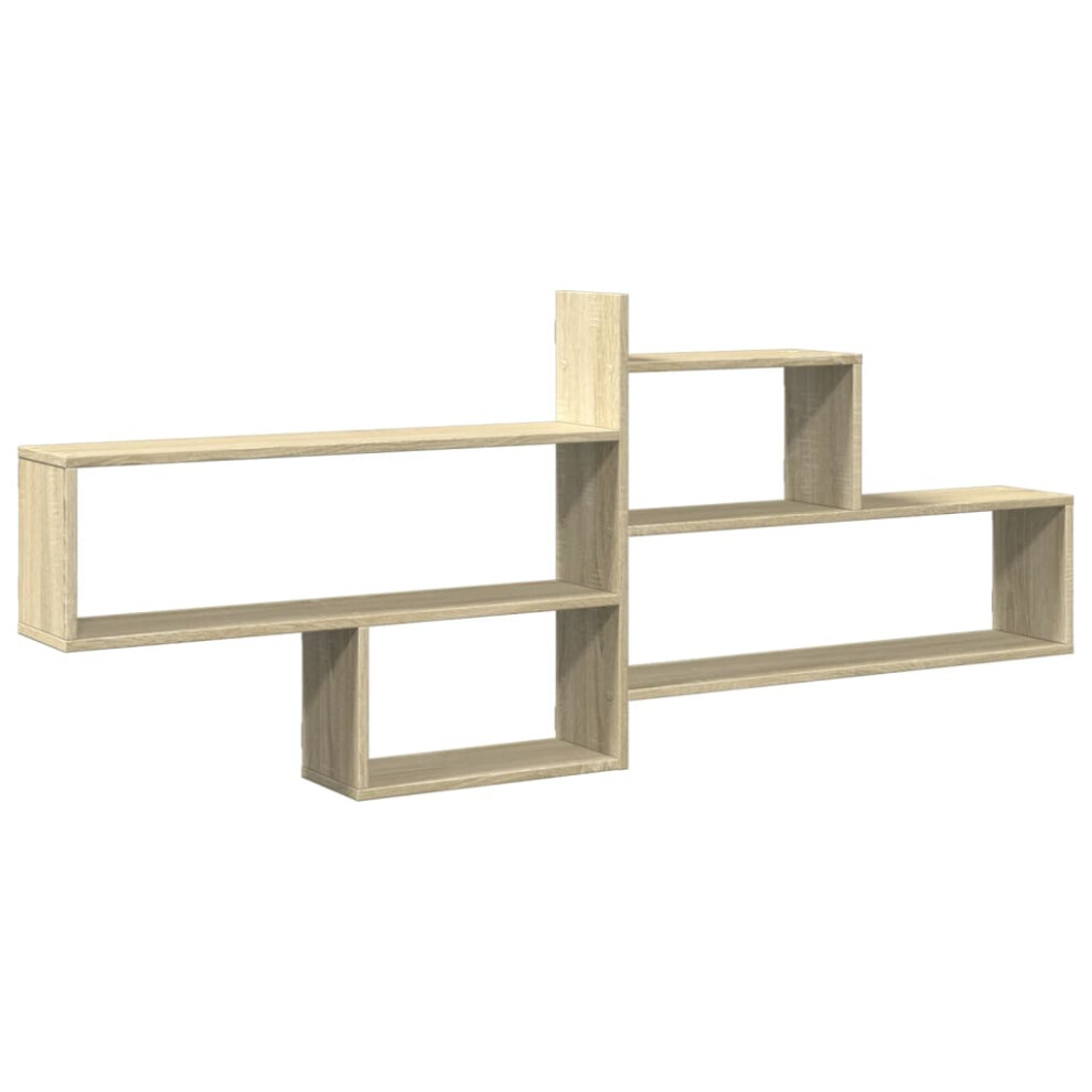 (Sonoma Oak) Vidaxl Wall Shelf Floating Shelf Storage Shelf Engineered Wood 8721158361844