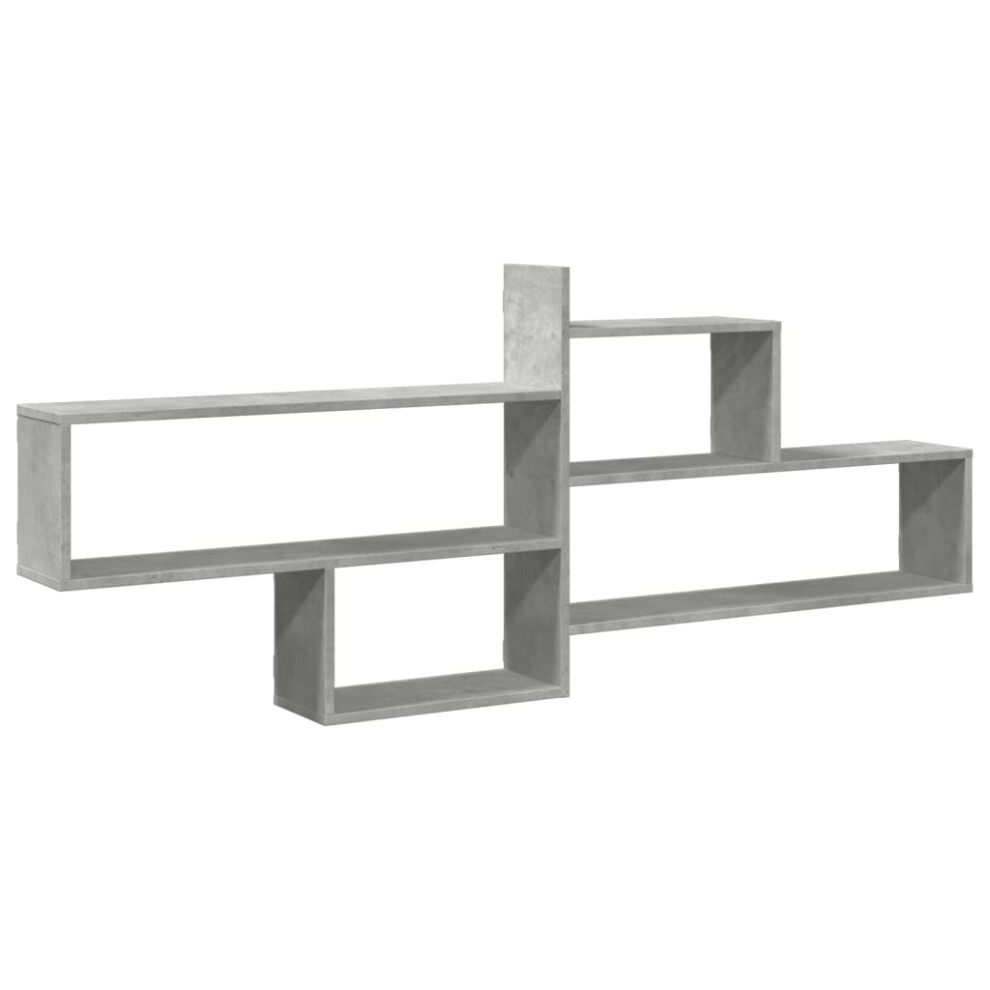 Vidaxl (Concrete ) Wall Shelf Floating Shelf Storage Shelf Engineered Wood Grey