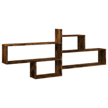 (smoked oak) vidaXL Wall Shelf Floating Shelf Storage Shelf Engineered Wood
