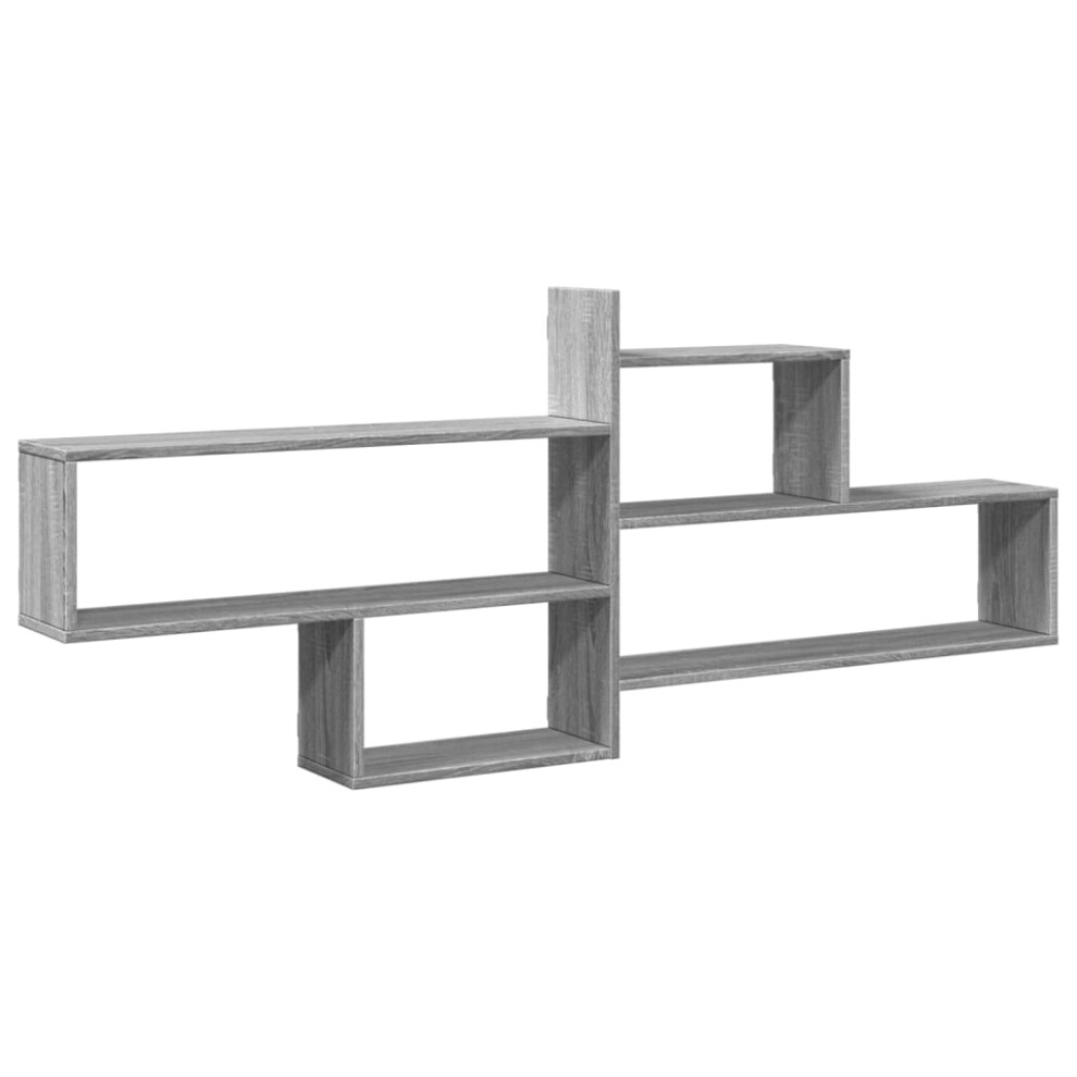 Vidaxl ( Sonoma) Wall Shelf Floating Shelf Storage Shelf Engineered Wood Grey