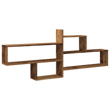 (old wood) vidaXL Wall Shelf Floating Shelf Storage Shelf Engineered Wood