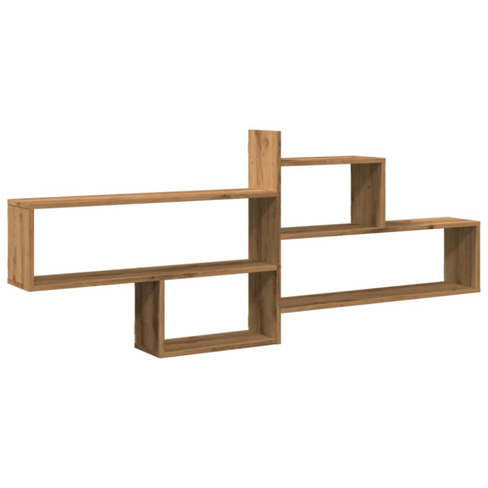 (oak) vidaXL Wall Shelf Floating Shelf Storage Shelf Engineered Wood