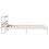 VidaXL (white, 90 x 190 cm) vidaXL Bed Frame with Headboard Bed Solid Wood Pine 5