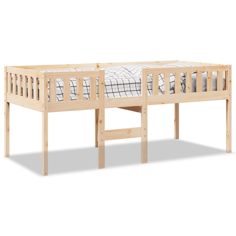 New Vidaxl (Natural, 75 X 190 Cm) Children's Bed Without Mattress Bedroom Kids Bed Frame Solid Wood Pine Brown