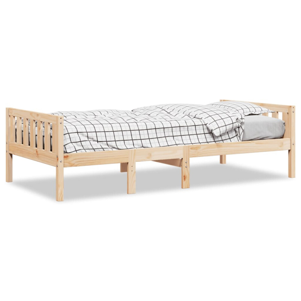 (natural, 80 x 200 cm) vidaXL Children's Bed without Mattress Wax Solid Wood Pine