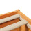 VidaXL (wax brown, 150 x 200 cm) vidaXL Bed Frame with Headboard Bedstead Bed Base Solid Wood Pine 9