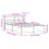 VidaXL (white, 120 x 190 cm) vidaXL Bed Frame with Headboard Bedstead Bed Base Solid Wood Pine 4