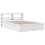 VidaXL (white, 120 x 190 cm) vidaXL Bed Frame with Headboard Bedstead Bed Base Solid Wood Pine 1