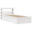 VidaXL (white, 90 x 190 cm) vidaXL Bed Frame with Headboard Bedstead Bed Base Solid Wood Pine 2