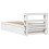 VidaXL (white, 90 x 190 cm) vidaXL Bed Frame with Headboard Bedstead Bed Base Solid Wood Pine 8