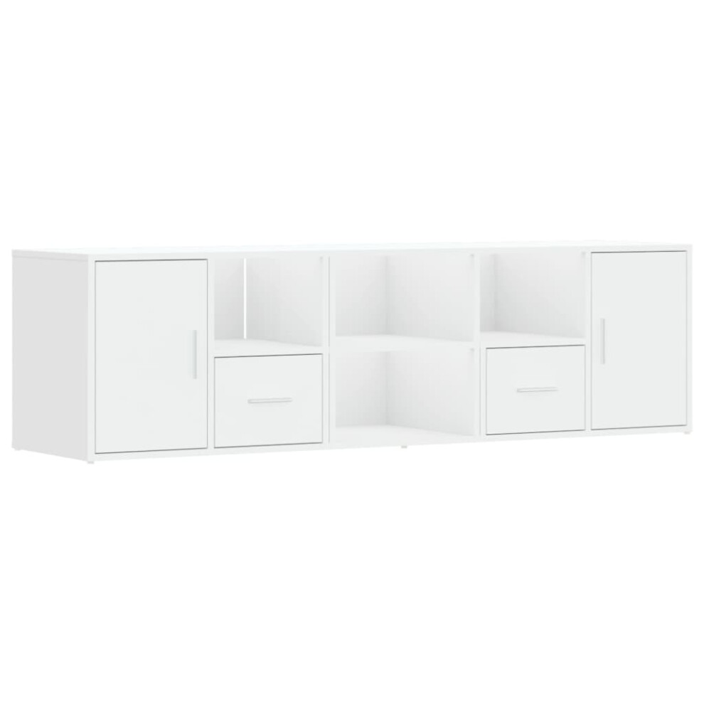 (white) vidaXL Corner Cabinet Corner Shelf Unit Bookcase Engineered Wood