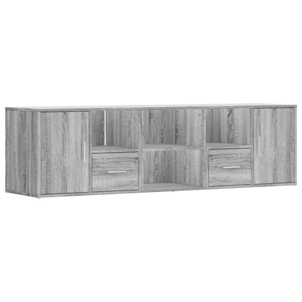 (grey sonoma) vidaXL Corner Cabinet Corner Shelf Unit Bookcase Engineered Wood