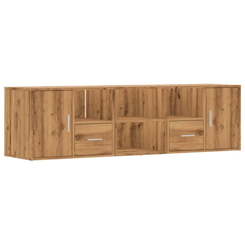 VidaXL (oak) vidaXL Corner Cabinet Corner Shelf Unit Bookcase Engineered Wood