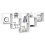 VidaXL (white) vidaXL Wall Shelf Floating Shelf Rack Wall Cube Storage Shelf Engineered Wood 3