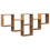 VidaXL (oak) vidaXL Wall Shelf Floating Shelf Rack Wall Cube Storage Shelf Engineered Wood 6