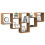 VidaXL (oak) vidaXL Wall Shelf Floating Shelf Rack Wall Cube Storage Shelf Engineered Wood 3