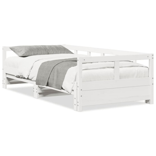 VidaXL (white, 90 x 200 cm) vidaXL Daybed without Mattress Sofa Bed Sleeper Bed Couch Solid Wood Pine 1