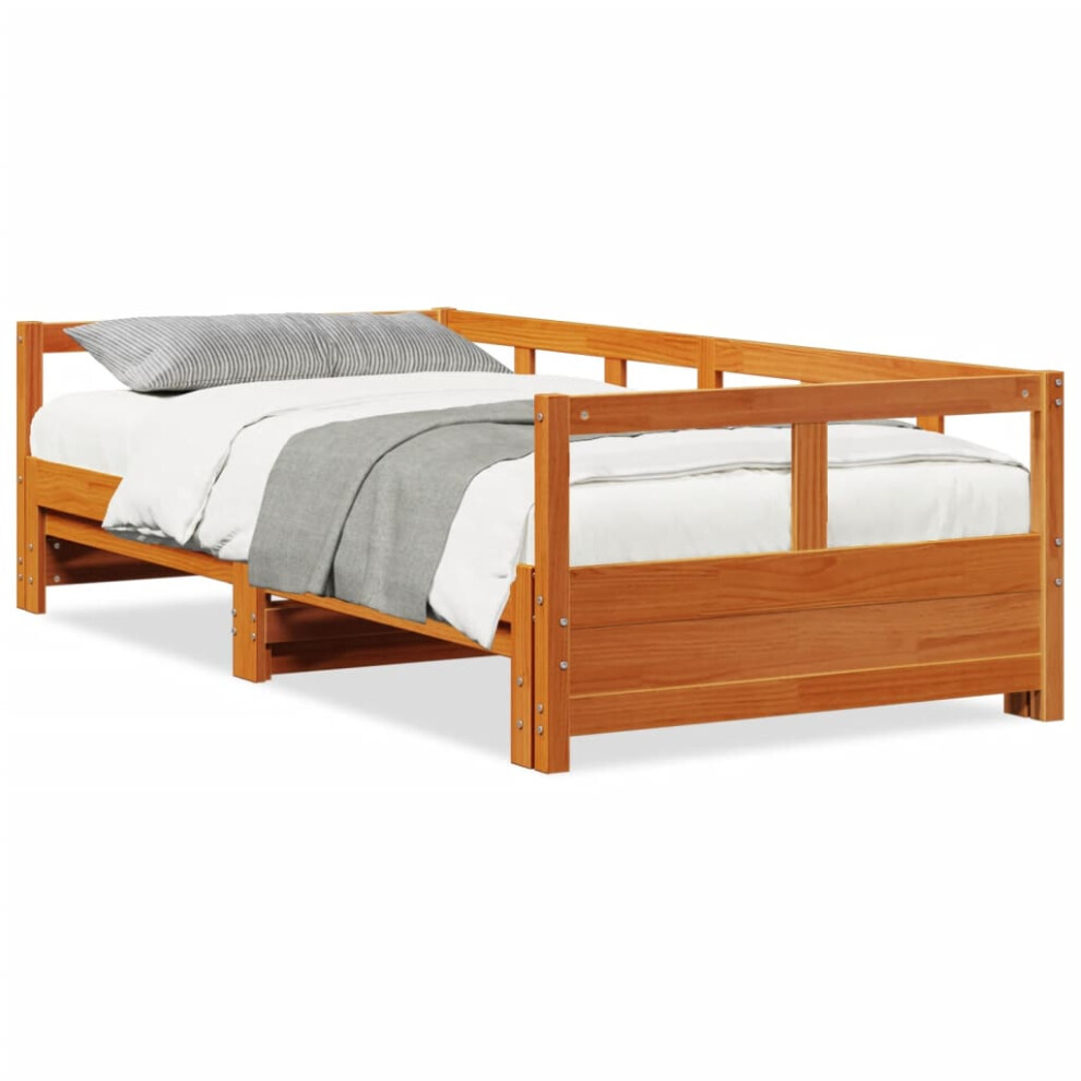 Vidaxl (Wax Brown, 90 X 200 Cm) Daybed Without Mattress Sofa Bed Sleeper Bed Couch Solid Wood Pine