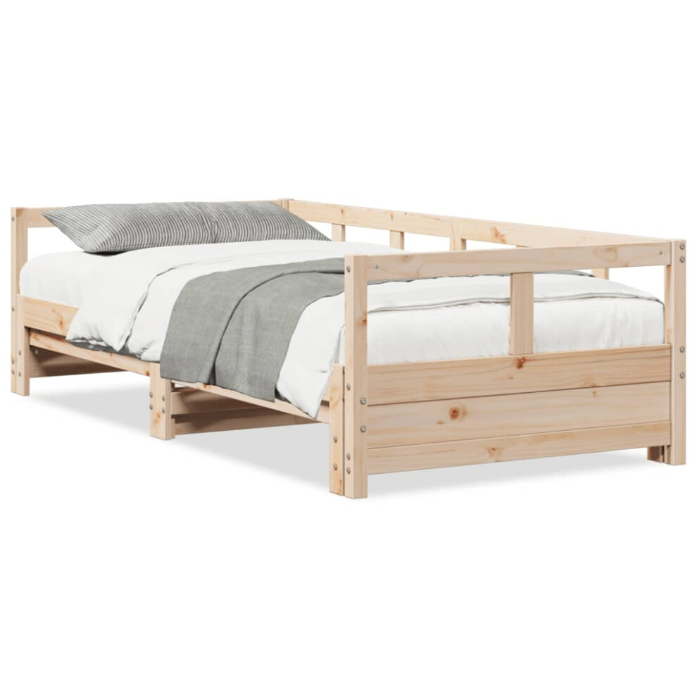 Vidaxl (Natural, 90 X 190 Cm) Daybed Without Mattress Sofa Bed Sleeper Bed Couch Solid Wood Pine