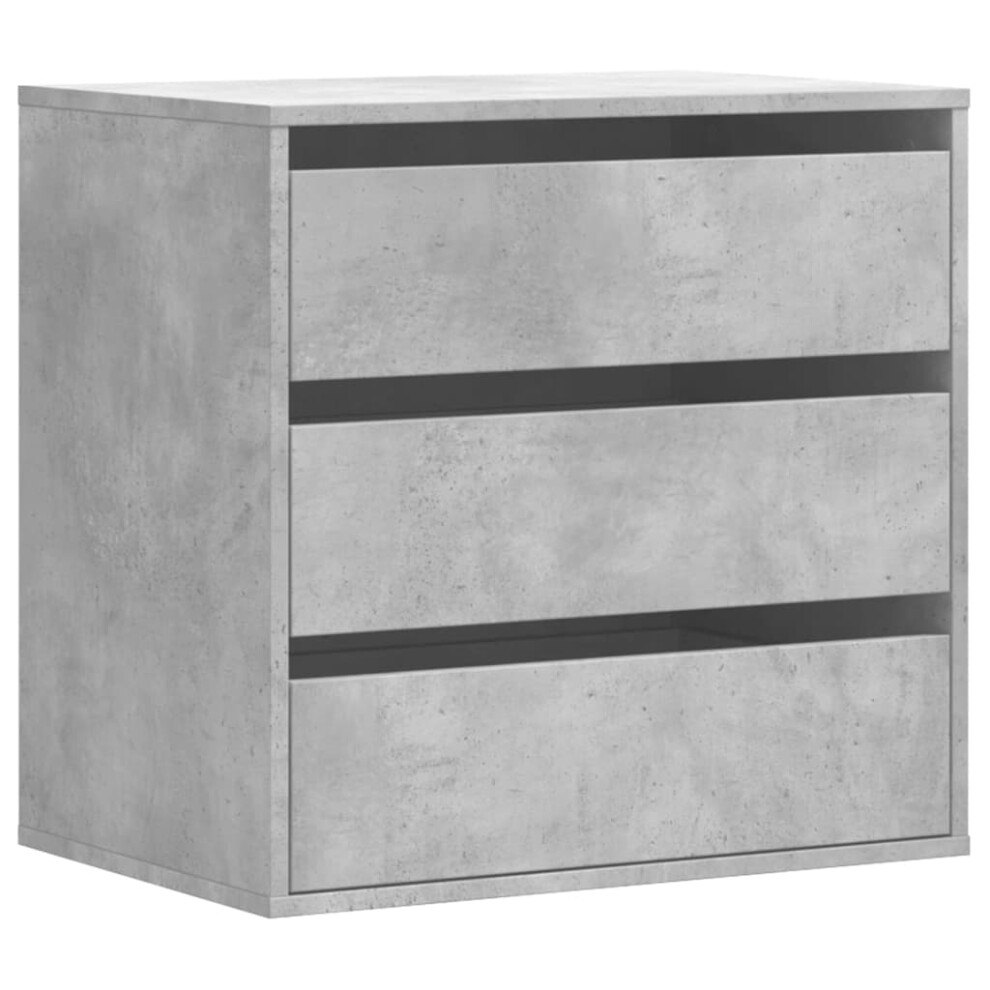 (concrete grey, 60 x 41 x 58 cm) vidaXL Corner Chest of Drawers Storage Drawer Side Cabinet Engineered Wood