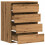 VidaXL vidaXL Kommode Artisan-Eiche 60x41x76 cm Holzwerkstoff 5