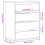 VidaXL vidaXL Kommode Artisan-Eiche 60x41x76 cm Holzwerkstoff 10