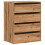 VidaXL vidaXL Kommode Artisan-Eiche 60x41x76 cm Holzwerkstoff 2