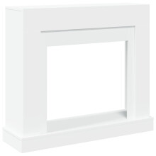 (white) vidaXL Fireplace Surround Fire Surround Only Fireplace Frame Engineered Wood