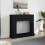 VidaXL (black) vidaXL Fireplace Surround Fire Surround Only Fireplace Frame Engineered Wood 3
