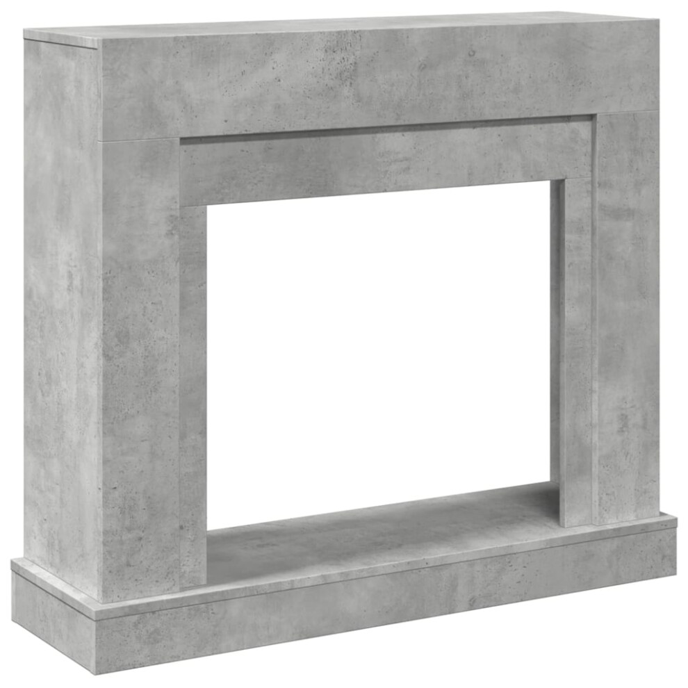 Vidaxl (Concrete Grey) Fireplace Surround Fire Surround Only Fireplace Frame Engineered Wood