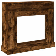 (smoked oak) vidaXL Fireplace Surround Fire Surround Only Fireplace Frame Engineered Wood