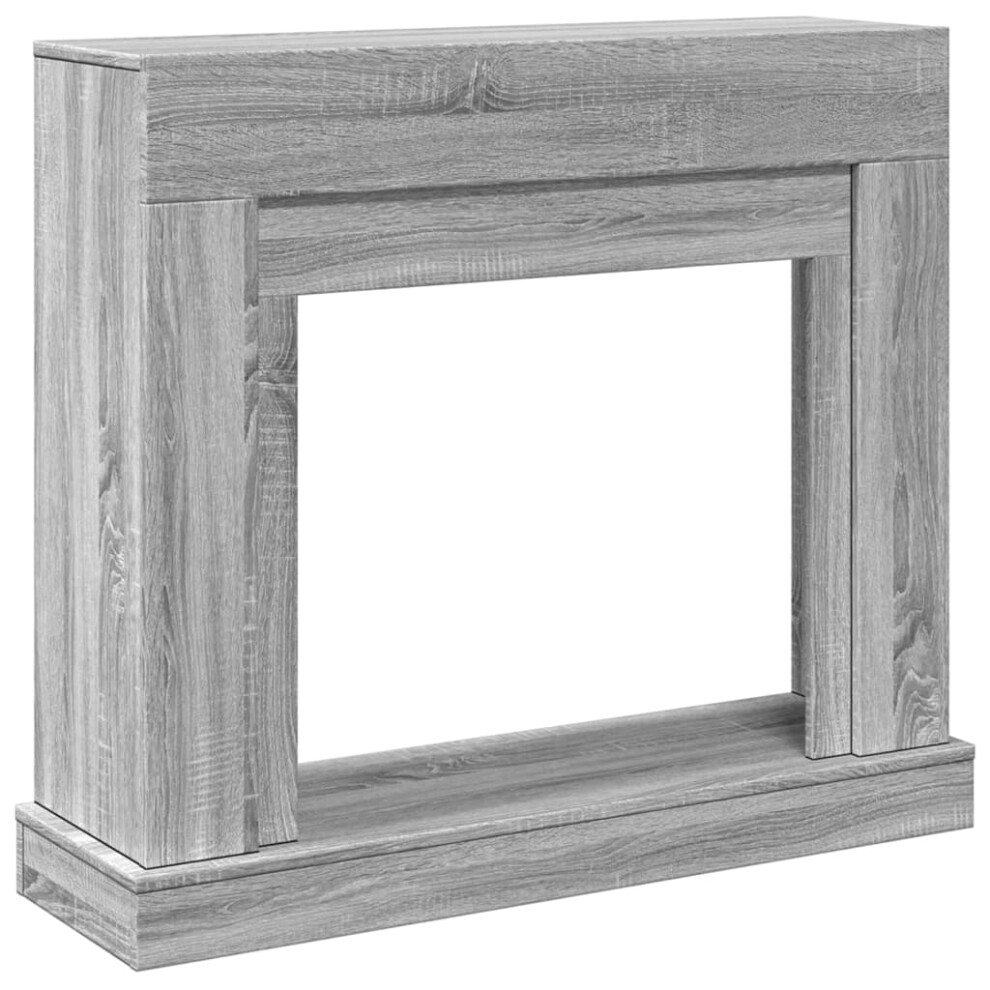Vidaxl ( Sonoma) Fireplace Surround Fire Surround Only Fireplace Frame Engineered Wood Grey