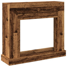 (old wood) vidaXL Fireplace Surround Fire Surround Only Fireplace Frame Engineered Wood