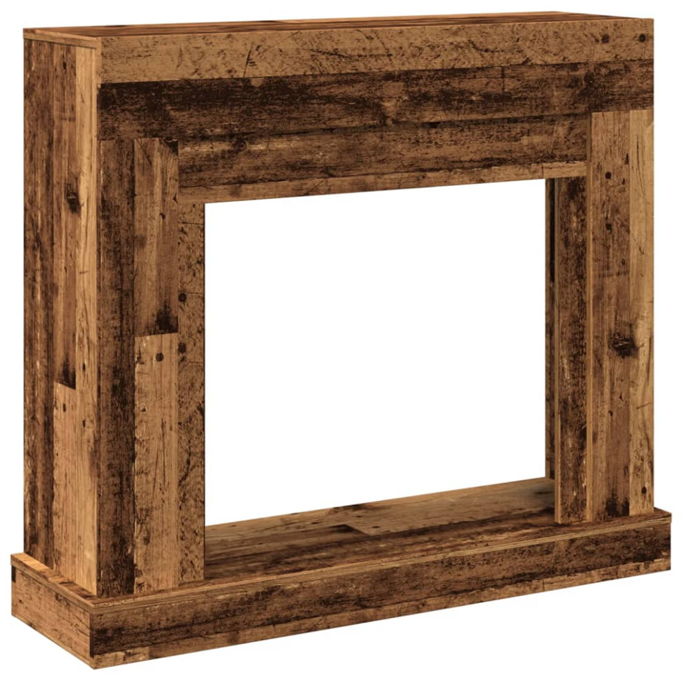 Vidaxl (Old Wood) Fireplace Surround Fire Surround Only Fireplace Frame Engineered Wood