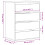 VidaXL vidaXL Kommode Sonoma-Eiche 60x41x76 cm Holzwerkstoff 4